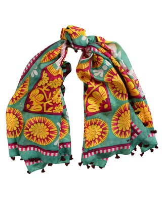 Зелёный платок WEEKEND ACCESSORIES: фото - Invogue